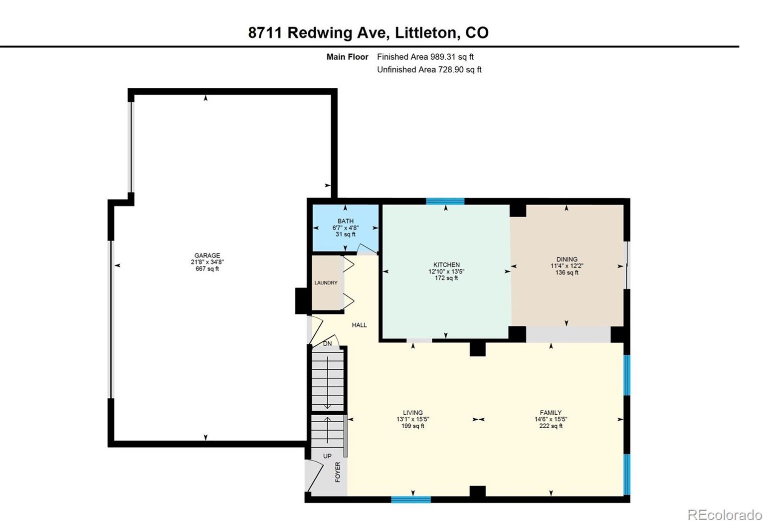 8711 Redwing Ave, Littleton CO  80126-5248 exterior