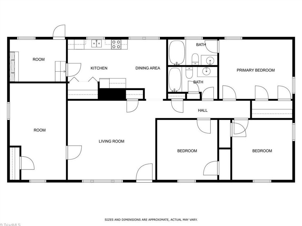 2818 Broadbay Dr, Winston Salem NC  27107-2504 exterior