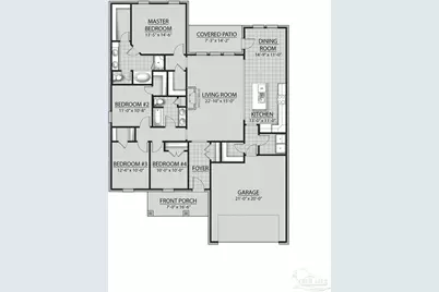 5162 Adeline Cir 3-B (LOT #), Pace, FL 32571 - Photo 2