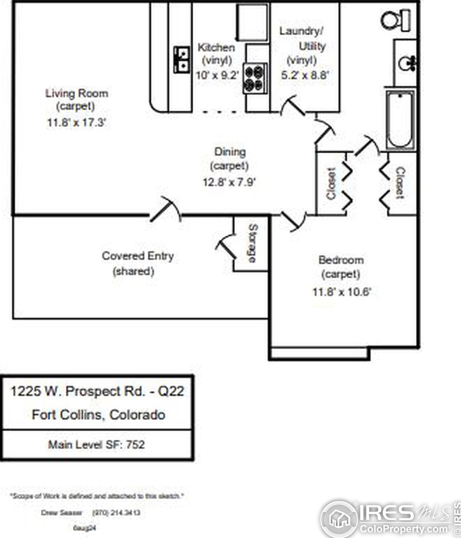 1225 Prospect Rd, Fort Collins CO  80526-1716 exterior