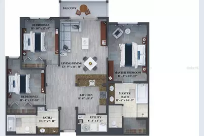 14501 Grove Resort Avenue #3202, Winter Garden, FL 34787 - Photo 12