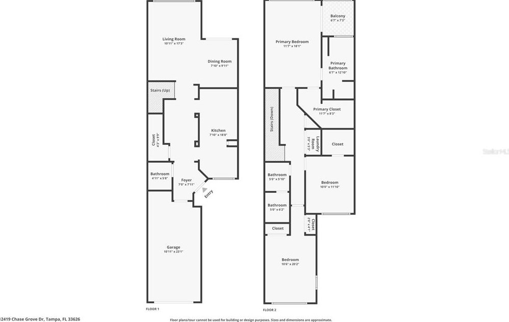 12419 Chase Grove Dr, Tampa FL  33626-1615 exterior