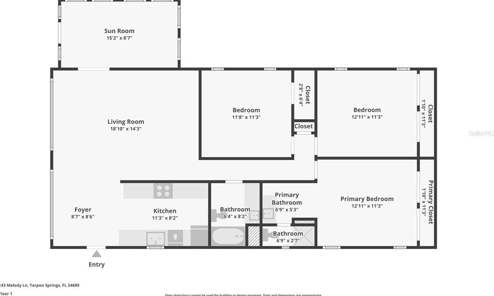 143 Melody Ln, Tarpon Springs FL  34689-5027 exterior