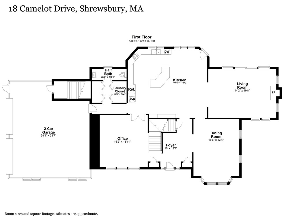 18 Camelot Dr, Shrewsbury MA  01545-7704 exterior