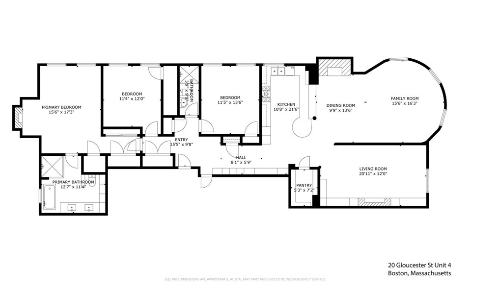 20 Gloucester St, Boston MA  exterior