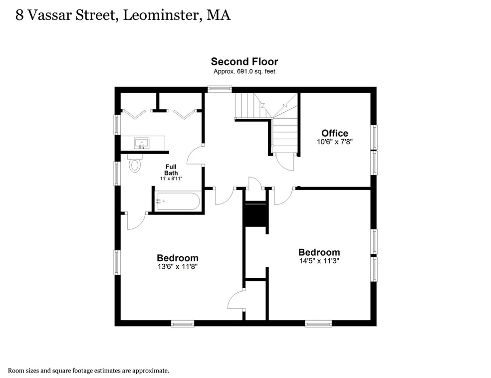 8 Vassar St, Leominster MA 01453 exterior