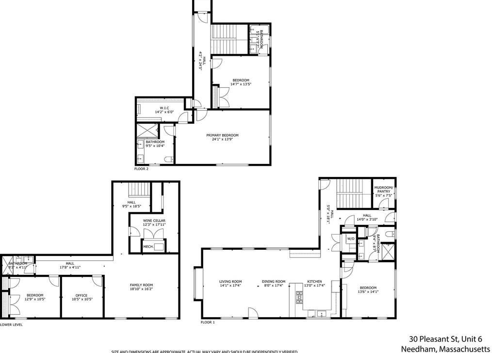 30 Pleasant St, Needham MA  02492-2906 exterior