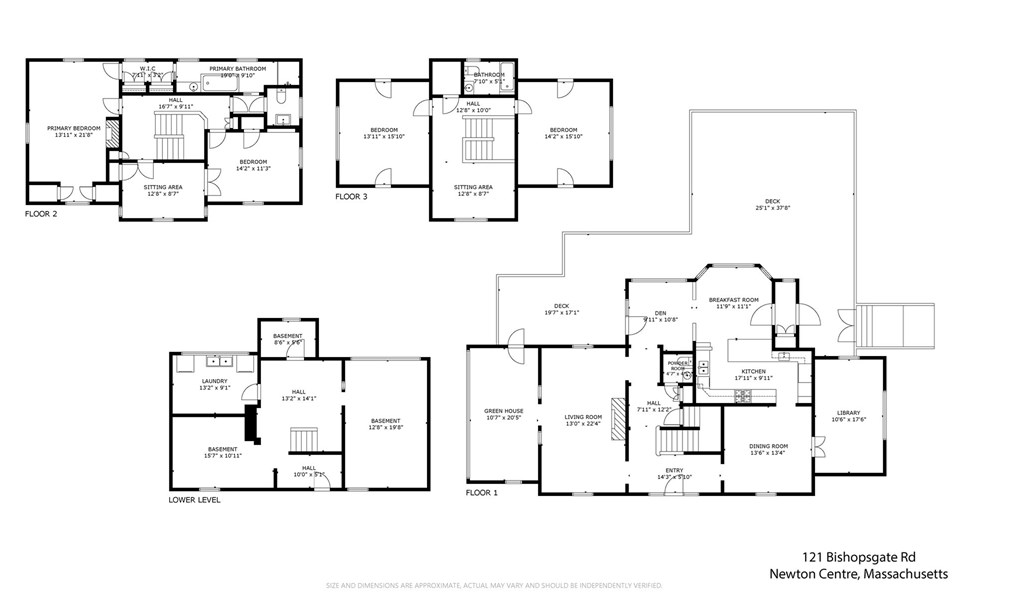 121 Bishopsgate Rd, Newton MA 02459-2008 exterior