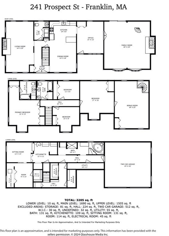 241 Prospect St, Franklin MA 02038-3405 exterior