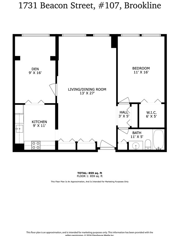 1731 Beacon St, Brookline MA  02445-5322 exterior