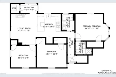 134 Brown Street #2, Waltham, MA 02453 - Photo 38