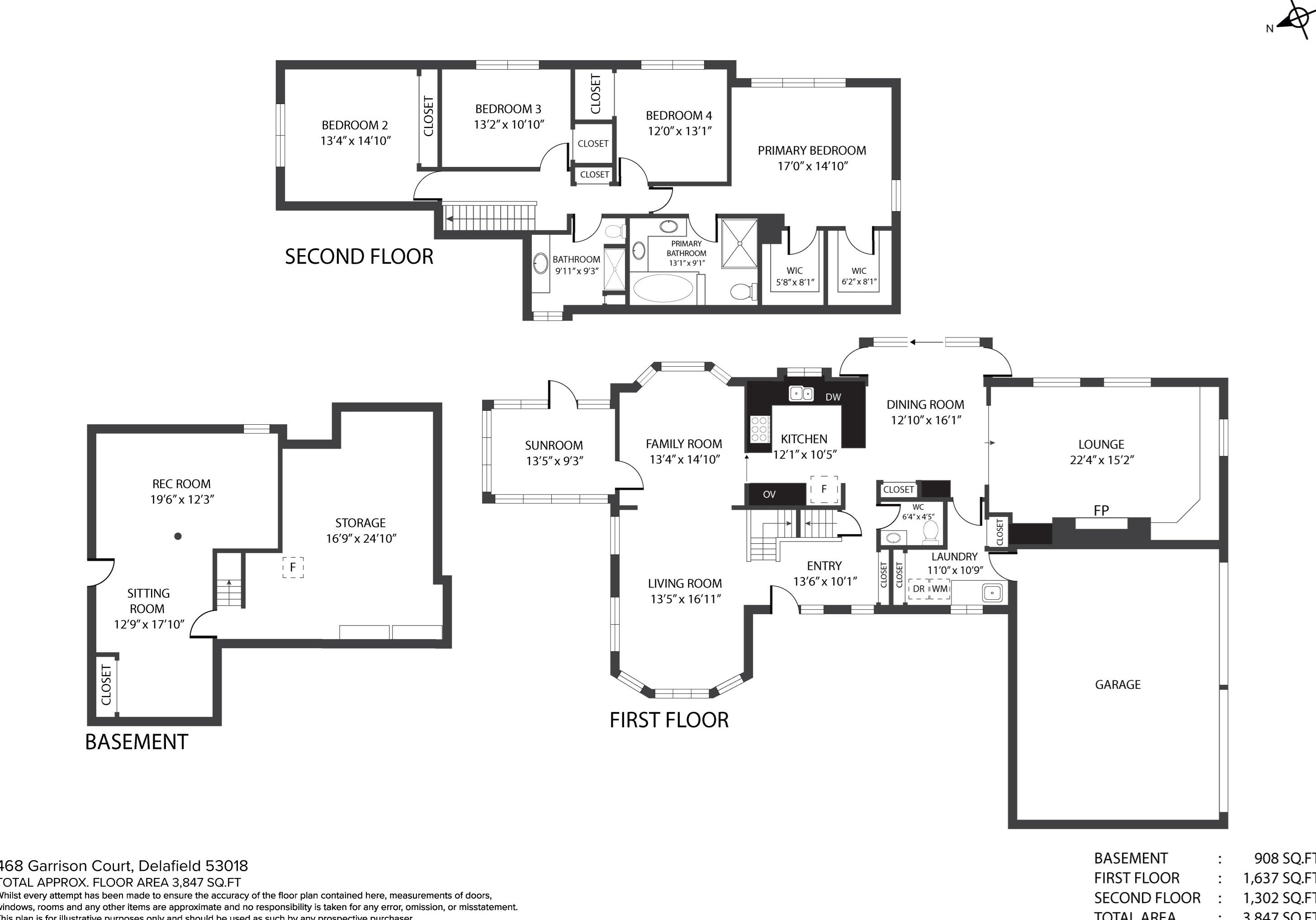 468 Garrison Ct, Delafield WI  53018-2033 exterior