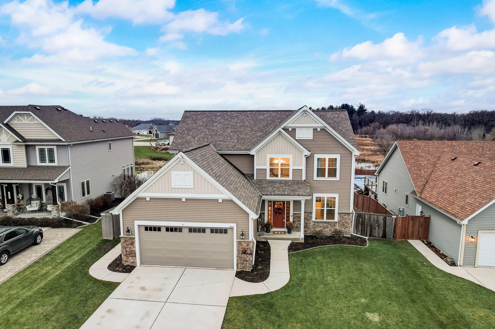 1573 Barbara St, Lyons WI  53105-9480 exterior