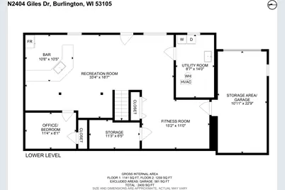 N2404  Giles Dr, Bloomfield, WI 53105 - Photo 42