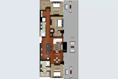 1700 Cedar Springs Drive #2501, Dallas, TX 75202 - Photo 1