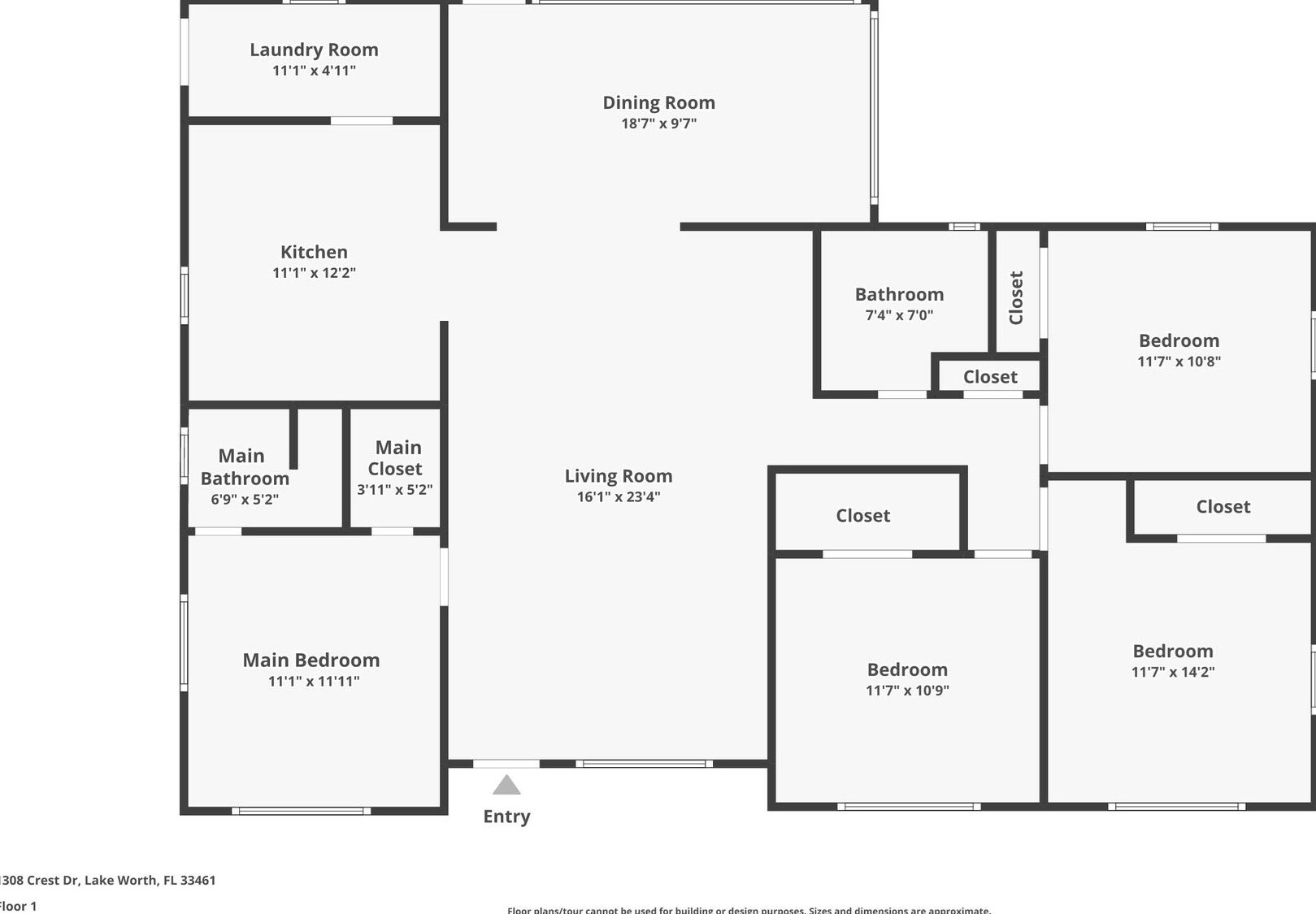 1308 Crest Dr, Lake Worth, FL 33461