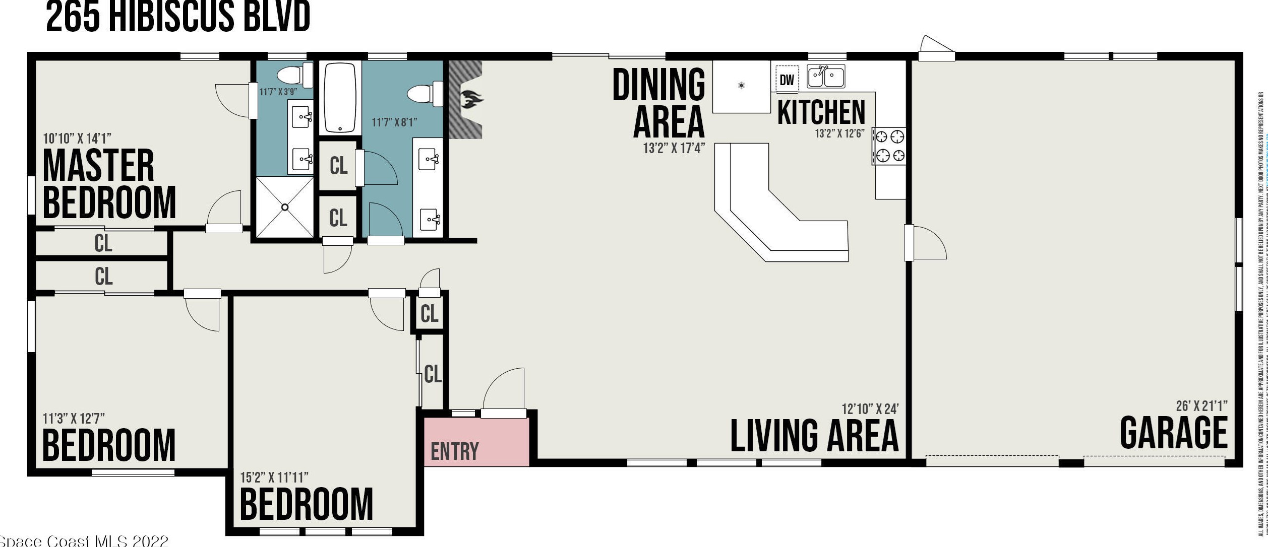 265 Hibiscus Blvd, Merritt Island FL  32952-5013 exterior