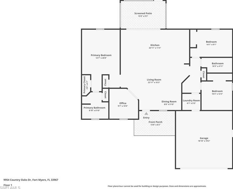 9954 Country Oaks Dr, Fort Myers FL  33967-6215 exterior