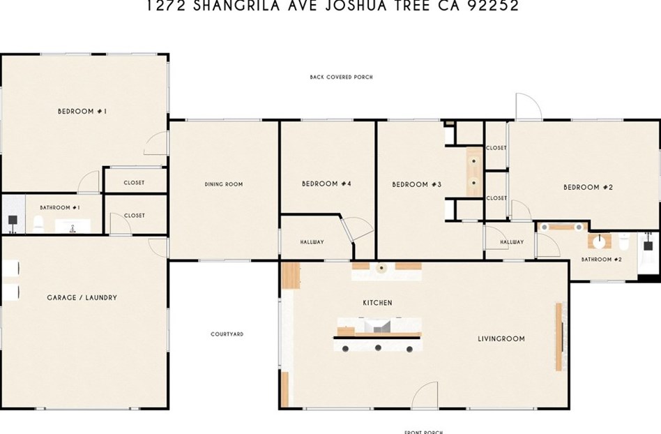 1272 Shangrila, Joshua Tree CA  92252 exterior