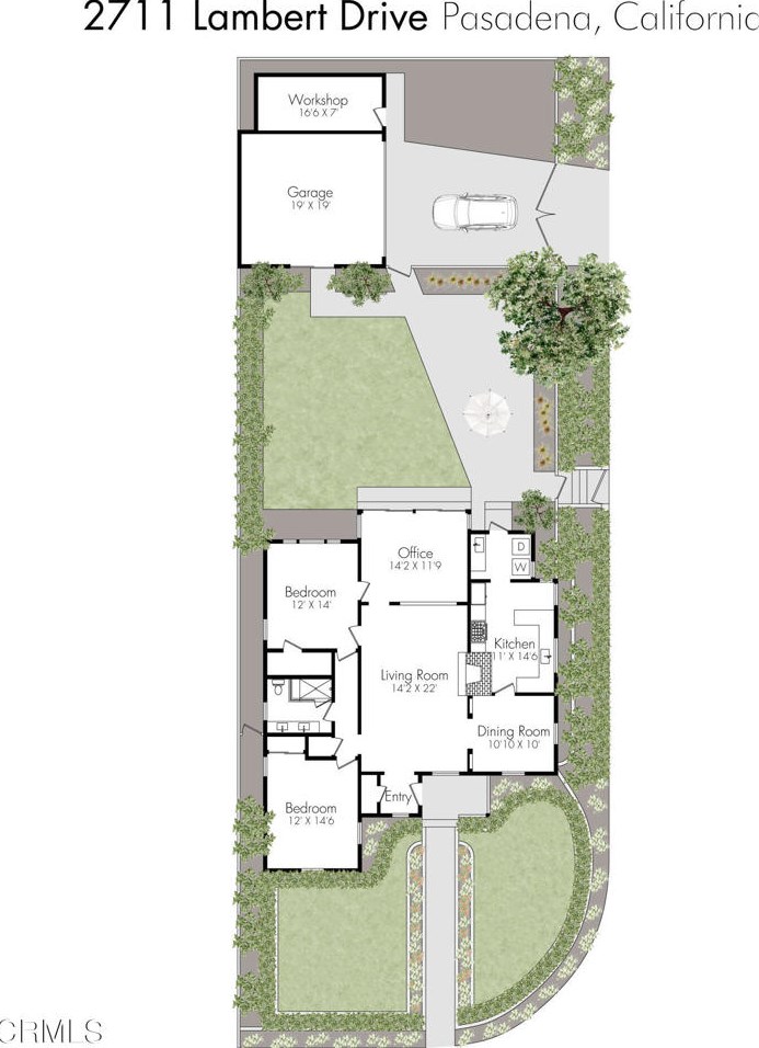 2711 Lambert Dr, Pasadena CA  91107-2623 exterior