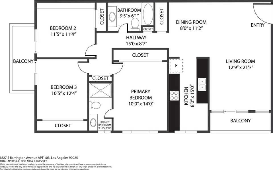 1827 Barrington Ave, Los Angeles CA  90025-5358 exterior