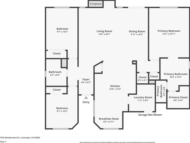 1752 Windermere Dr, Lancaster CA  93534-5316 exterior