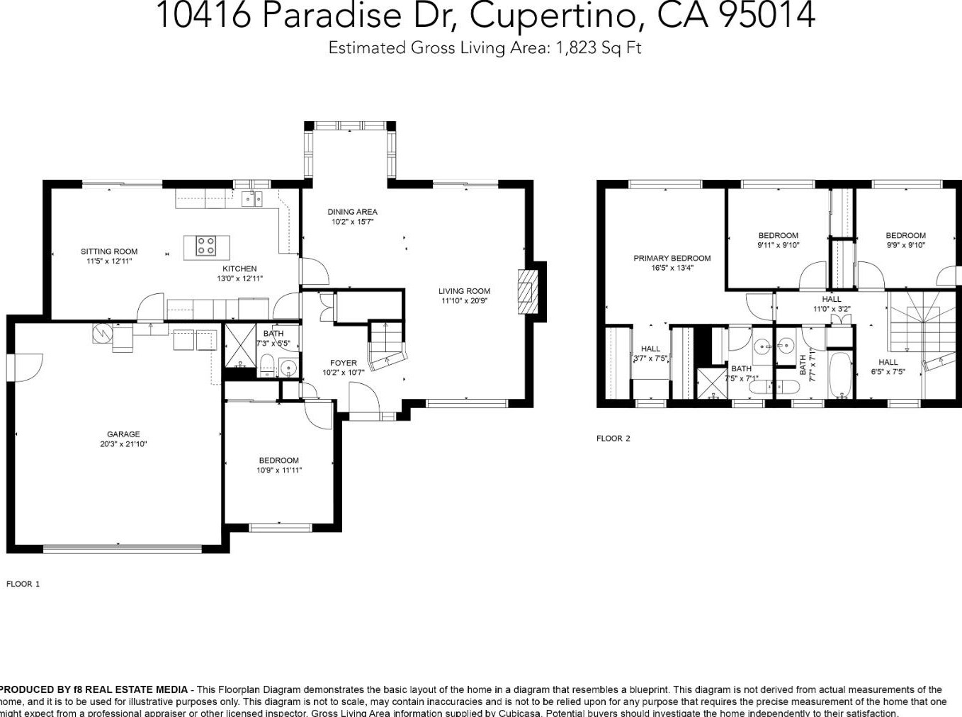 10416 Paradise Dr, Cupertino, CA 95014