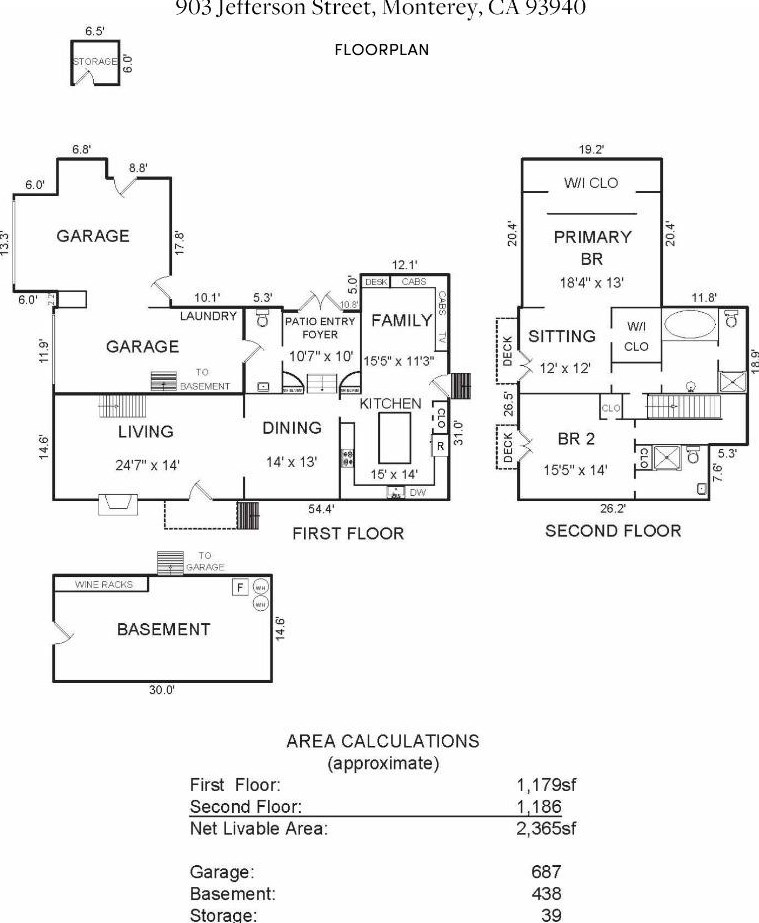 903 Jefferson St, Monterey CA  93940-2134 exterior