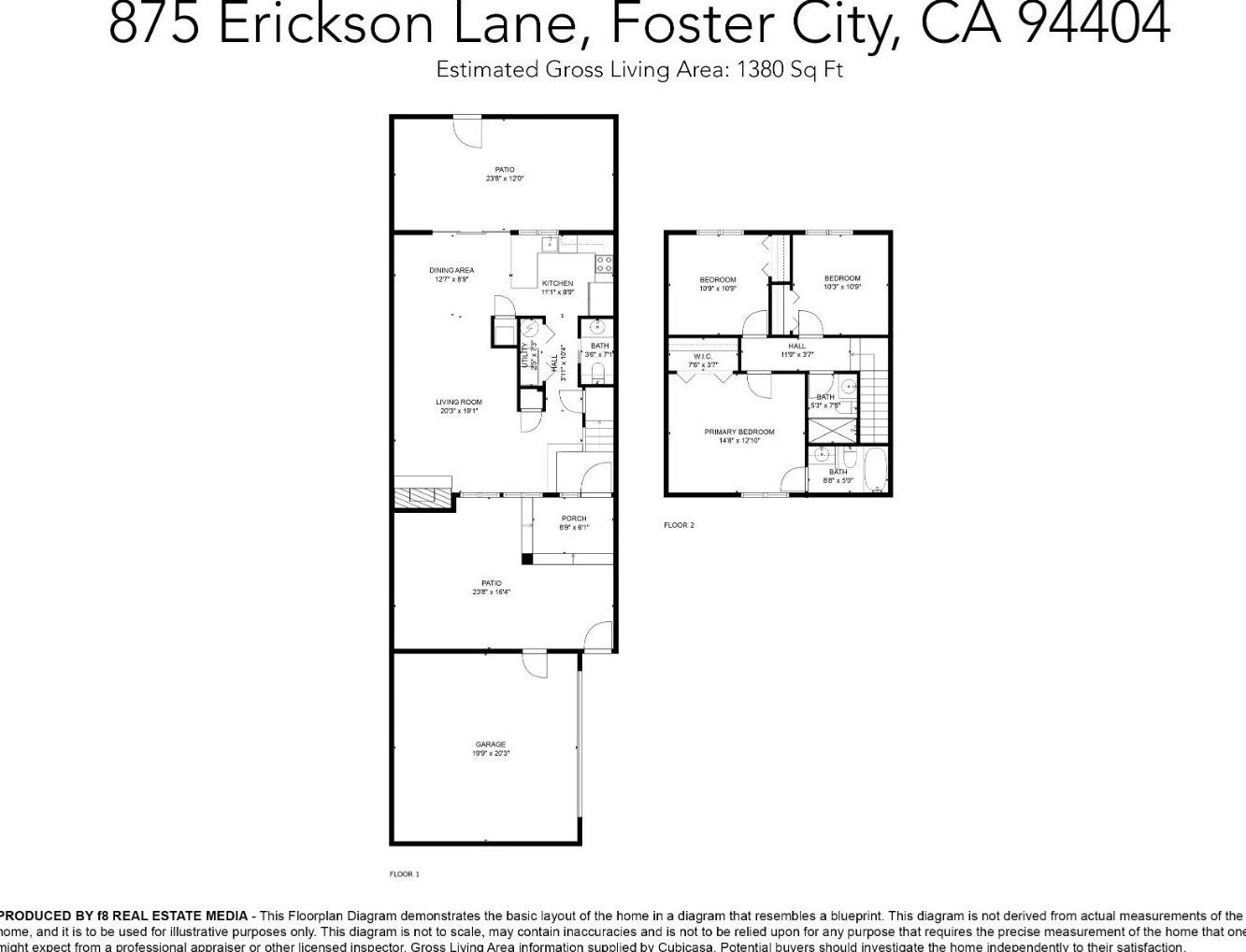 875 Erickson Ln, San Mateo CA  94404-2912 exterior