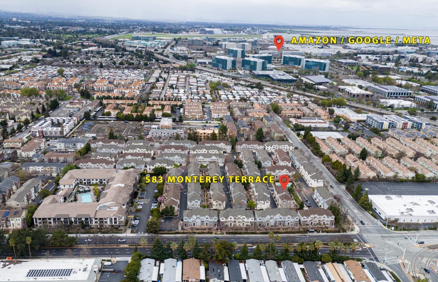 583 Monterey Ter, Sunnyvale CA  94089-1596 exterior