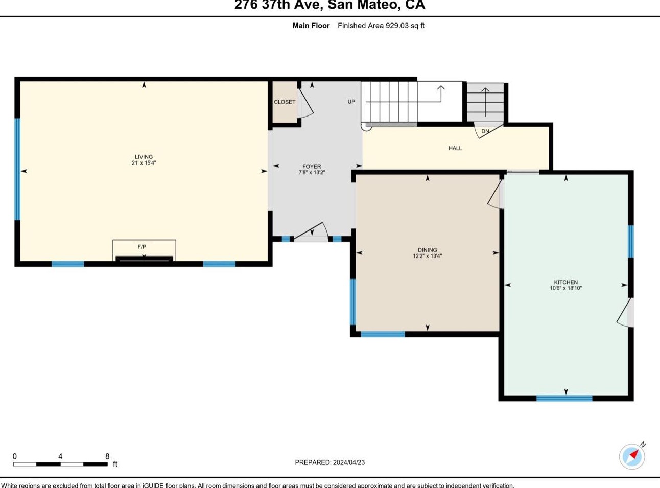 276 37th Ave, San Mateo CA  94403-4325 exterior