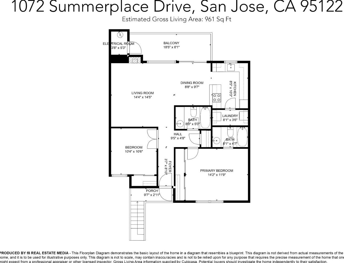 1072 Summerplace Dr, San Jose CA  95122-3366 exterior