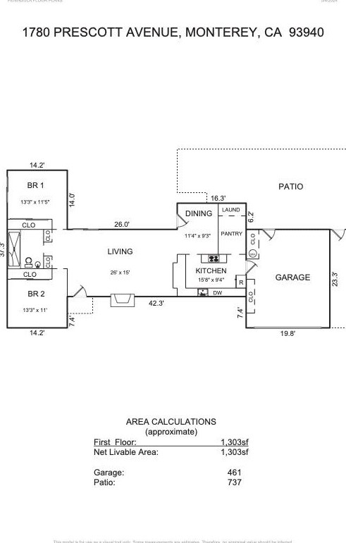 1780 Prescott Ave, Monterey CA  93940-1605 exterior
