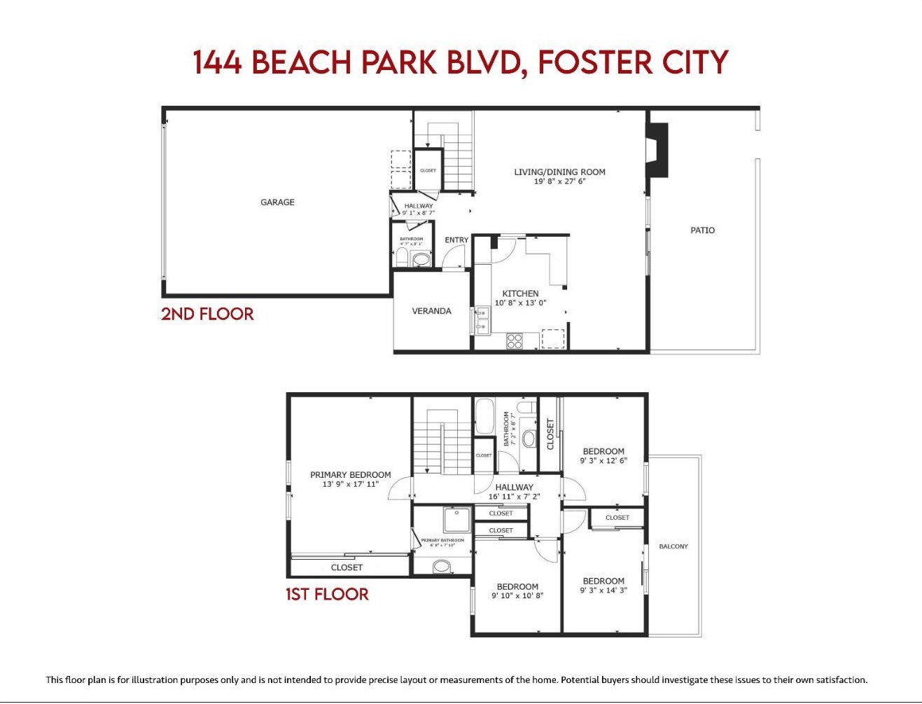 144 Beach Park Blvd, San Mateo CA  94404-2708 exterior