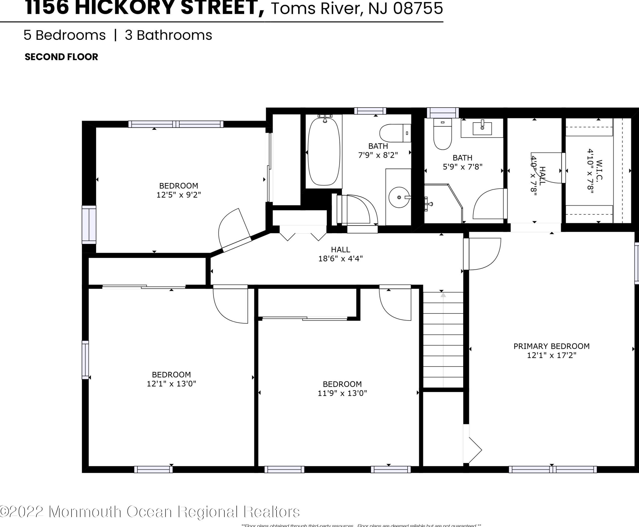 1156 Hickory St, Toms River NJ 08755-1302 exterior