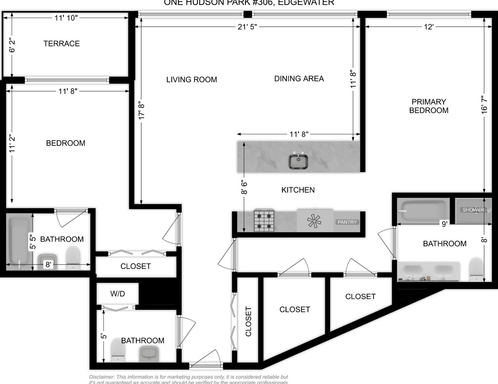 306 Hudson Park, Edgewater NJ  07020-1495 exterior