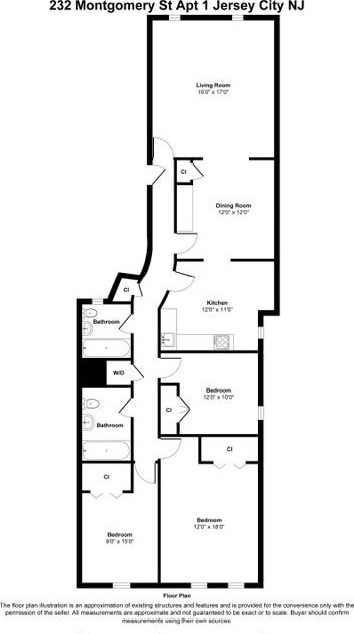 232 Montgomery St Apt 1, Jersey City, NJ 07302