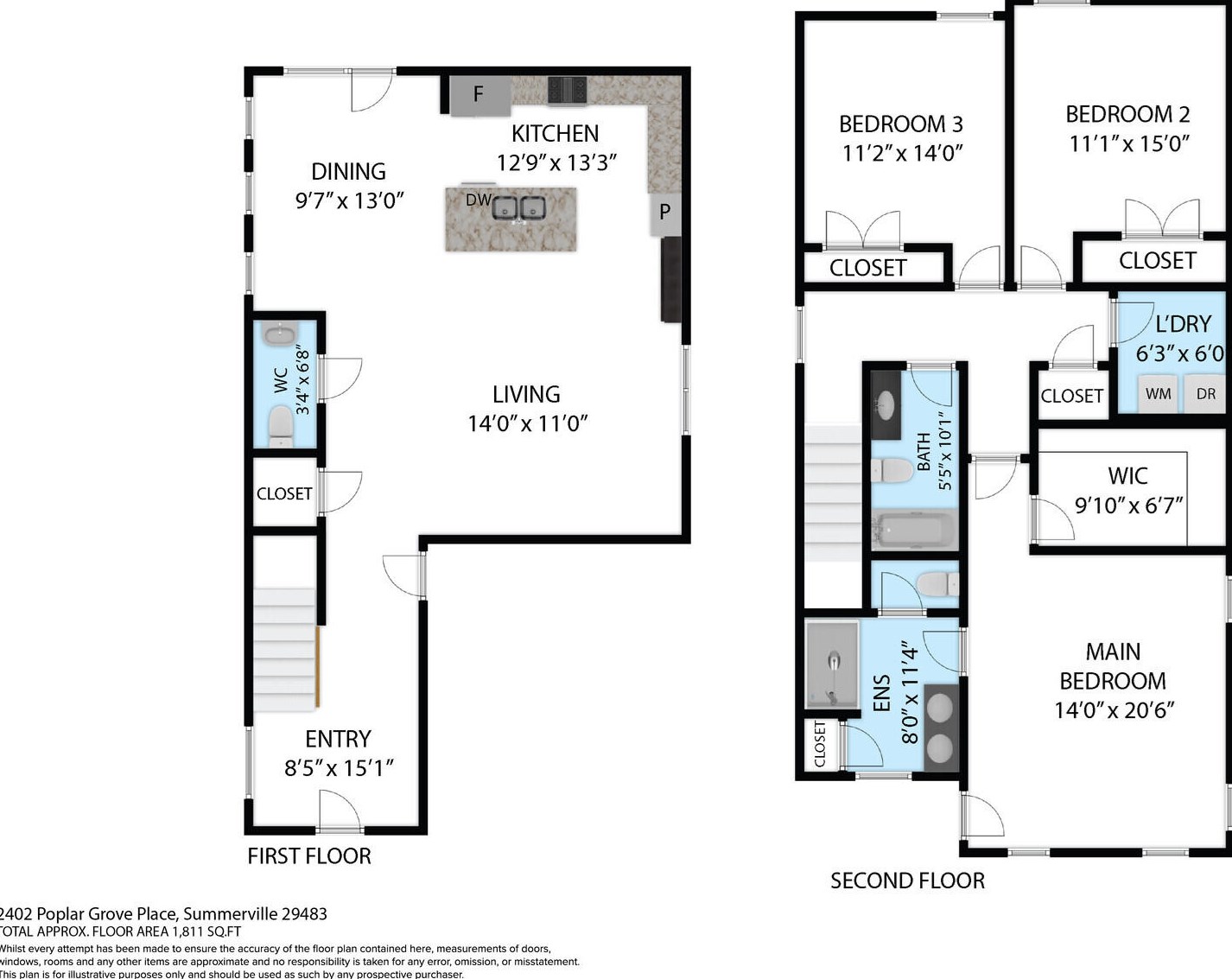 2402 Poplar Grove Pl, Summerville SC  29483-1644 exterior