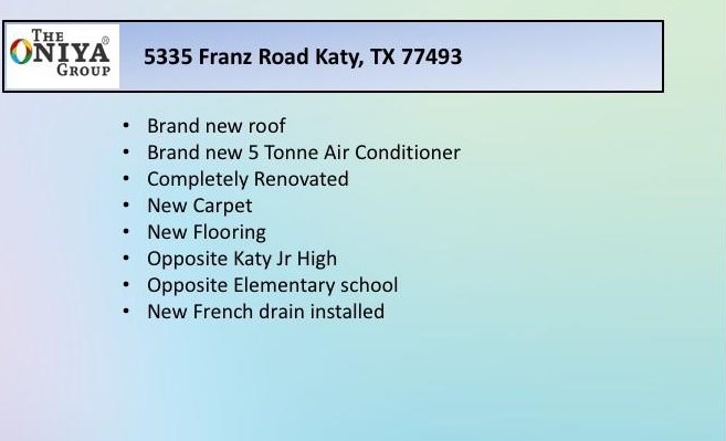 5335 Franz Rd, Katy TX  77493-1732 exterior