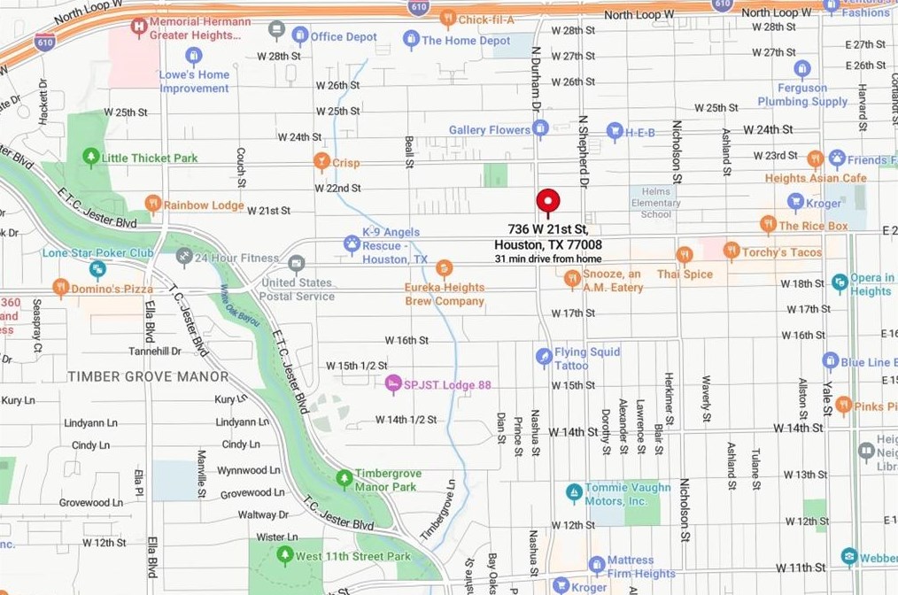 736 21 St, Houston TX  77008-3514 exterior