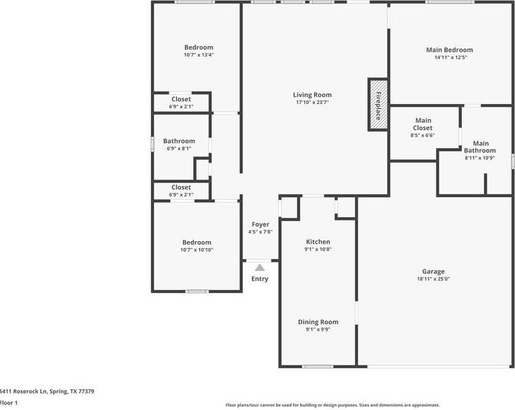 5411 Roserock Ln, Spring, TX 77379