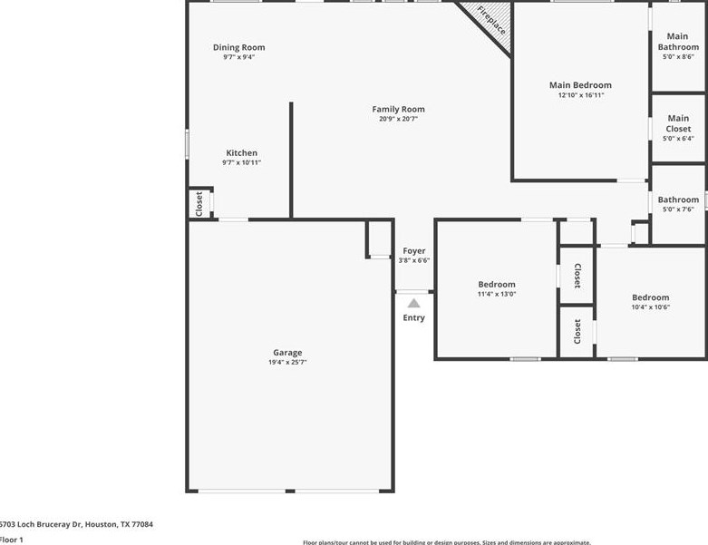 6703 Loch Bruceray Dr, Houston TX  77084-1031 exterior