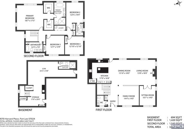 1070 Harvard Pl, West Fort Lee NJ  07024-1630 exterior