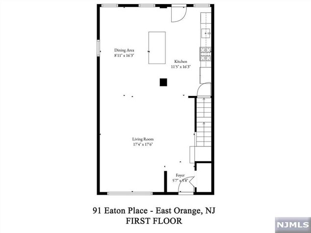 91 Eaton Pl, East Orange NJ  07017-5127 exterior