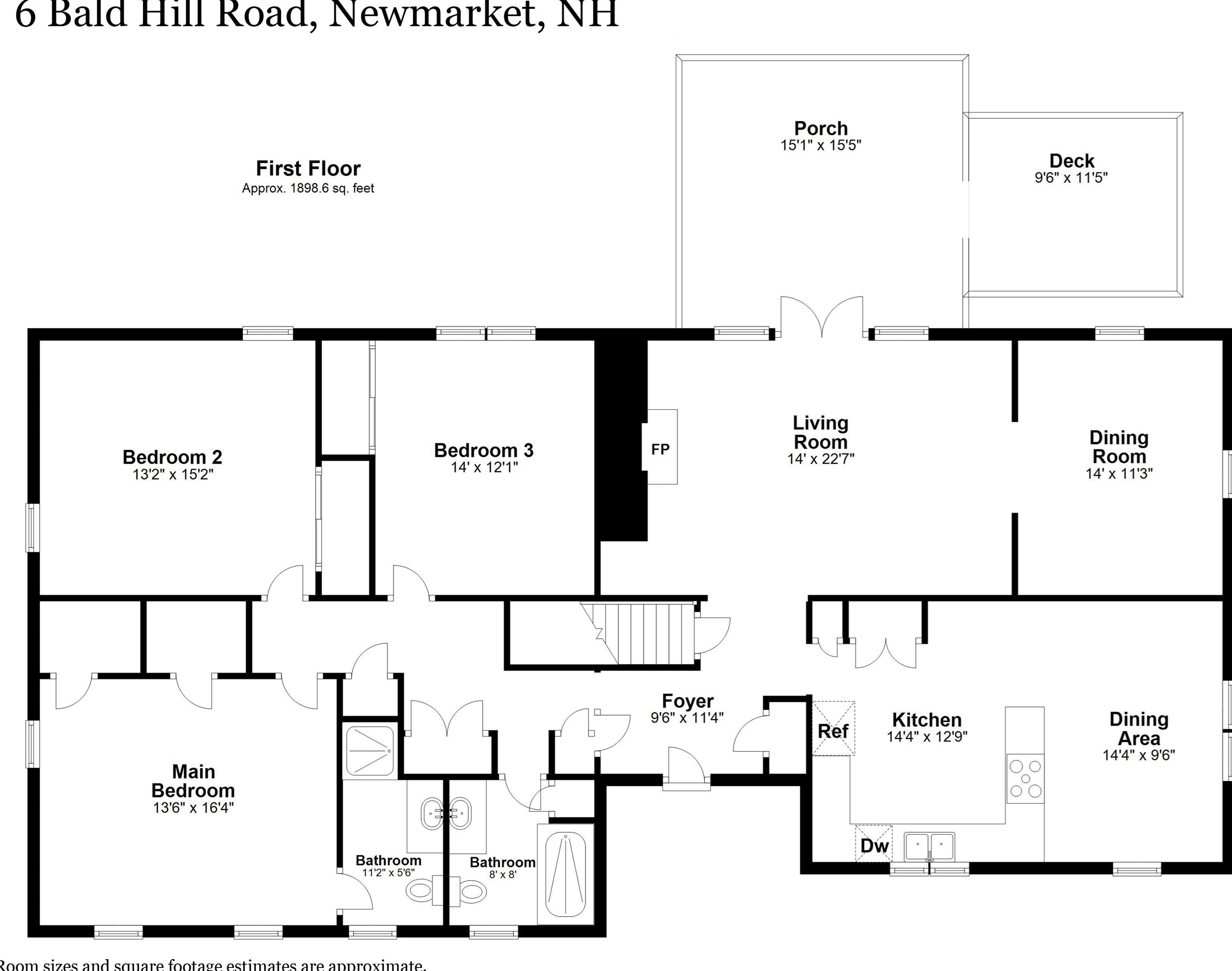 6 Bald Hl Rd, Newmarket NH  03857-2135 exterior