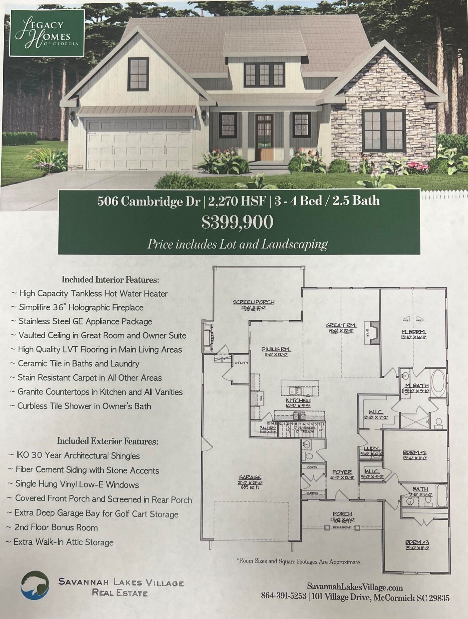 506 Cambridge Dr, Mc Cormick, SC 29835