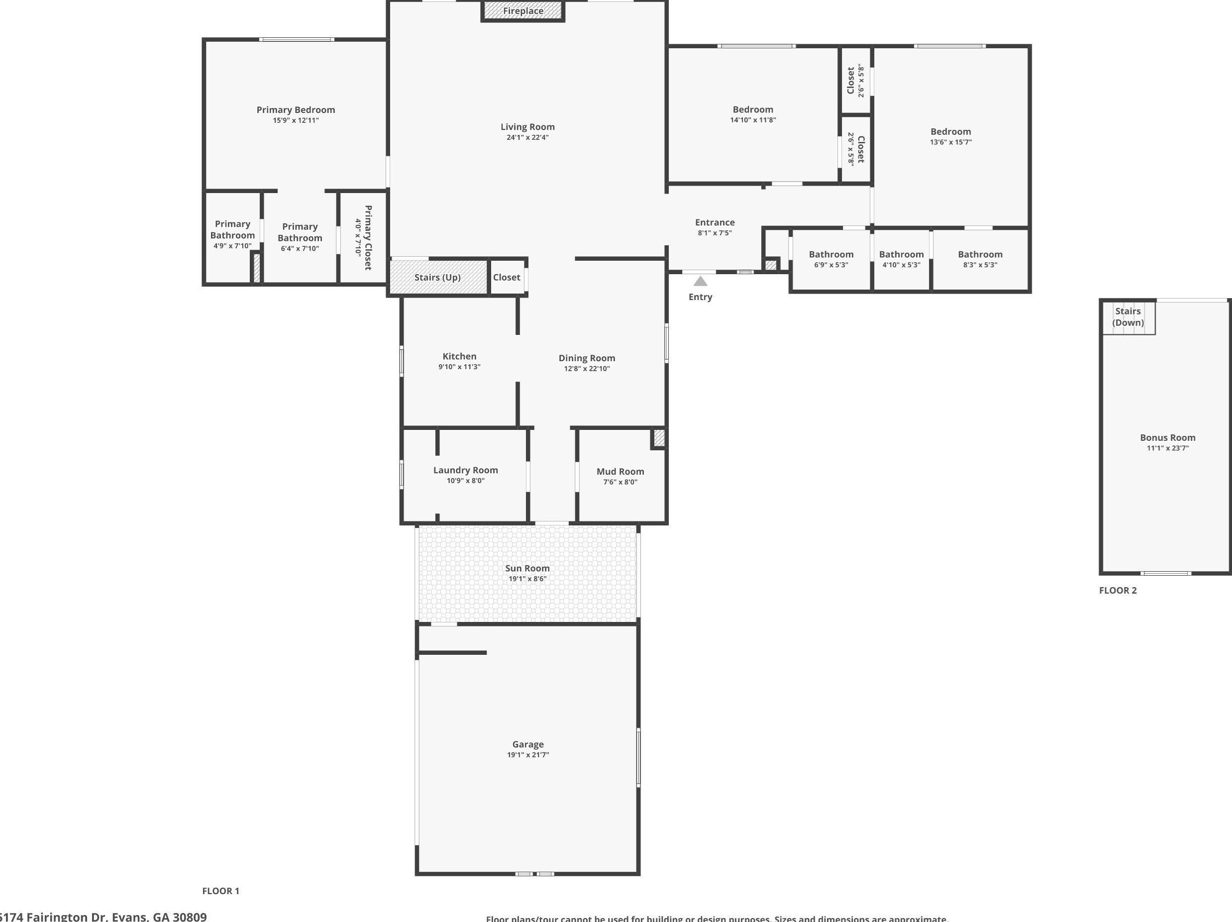 5174 Fairington Dr, Evans GA  30809-7012 exterior