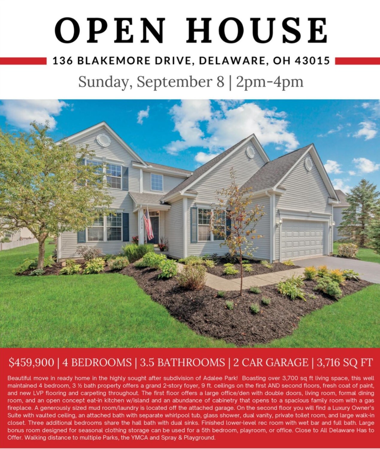 136 Blakemore Dr, Delaware, OH 43015