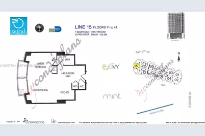 350 S Miami Ave #1515, Miami, FL 33130 - Photo 14