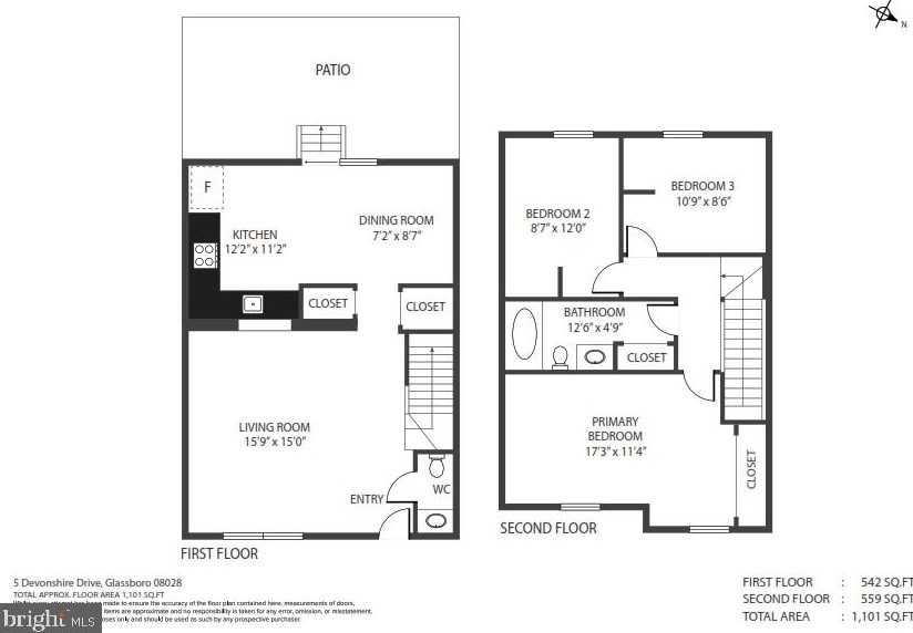 5 Devonshire Dr, Aura NJ  08028-2942 exterior